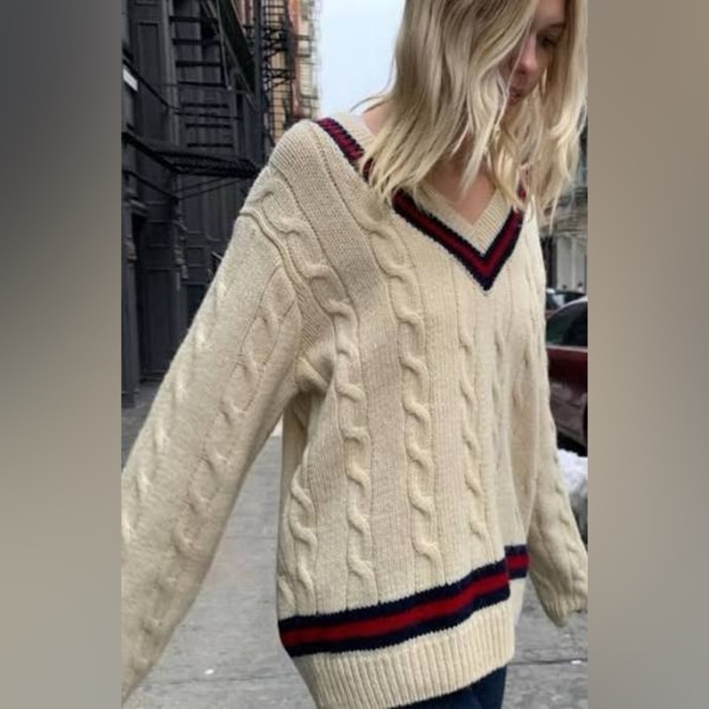 Brandy Melville Wool Tennis Sweater